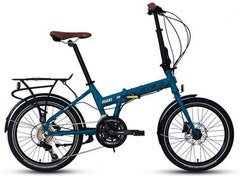 Resim Flexi 121 Hd 21 Vites Hidrolik Disk Fren Full Shimano Katlanır Bisiklet Petrol Mavi 