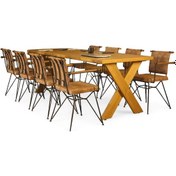 Resim Neiwel Odes Doğal Ahşap Toplantı Masası x 80 x 180 Açık Ceviz 