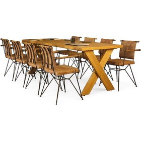 Resim Neiwel Odes Doğal Ahşap Toplantı Masası x 120 x 280 Açık Ceviz 