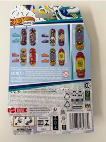 Resim HOT WHEELS Skate Retro Temalı İkili Parmak Kaykay ve Ayakkabı - Model 3 