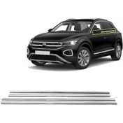 Resim Nova Krom Vw T-roc Makyajlı Krom Cam Çıtası 4 Prç. 2021 Üzeri 