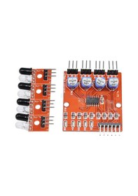 Resim Robizstore-4 Kanal Kızılötesi Ir Çizgi İzleme Takip Sensör Modülü Engel Algı 
