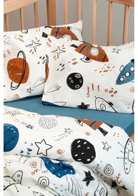 Resim Cotton Collection %100 Pamuk Bebek Nevresim Takımı Space 