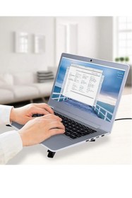 Resim Privo 2 Fanlı Katlanabilir Laptop Soğutucu USB’li Portatif Notebook Soğutma Standı 