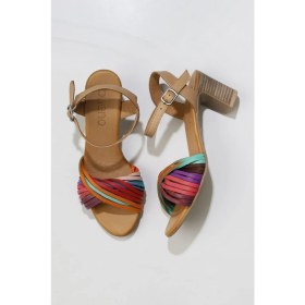 Resim Bueno Shoes Multi M10 Deri Kadın Topuklu Sandalet 01WN1520 01WN1520 