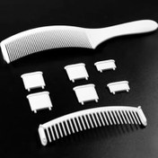 Resim 1 set Anti-Static Styling Comb - profesyonel berber tarak, fırça, profesyonel saç solma tarak seti, erkekler ve kadınlar için çift katlı hızlı saç kesme aracı, DIY saç stilist pozisyonu tarak, kavisli tasarım, plastik malzeme, saç kesimi, ev kullanımı 