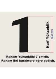 Resim Stencil Rakam Boyama Şablonu X016-sayı Rakam Yüksekliği 7 Cm 