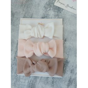Resim Kız Bebek Ribana Bandana 3 Lü Set 