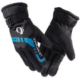 Resim Zigver Ultralight Su Geçirmez Kayak & Snowboard Erkek Kayak Eldiveni Siyah 