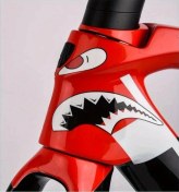 Resim Trendooze Turcoshop11 Mavi Huaxin Köpekbalığı Bisiklet Çıkartması, Su Dayanıklı, Pahalı 