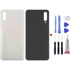 Resim Samsung A30s Beyaz Uyumlu Arka Cam Kapak Pil Kapağı Tamir Set B7000 Set Beyaz 