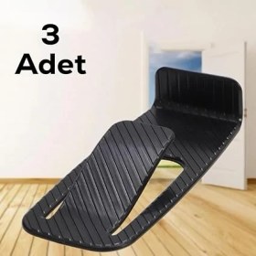Resim Lidyahan Store Yapışkanlı Kapı Stoperi 3'lü Kapı Durdurucu Plastik Kapı Altı Takozu 