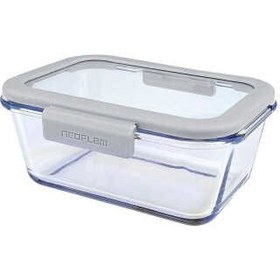 Resim Neoflam Fika Glace Gri Dikdörtgen Saklama Kabı 1200 ml 