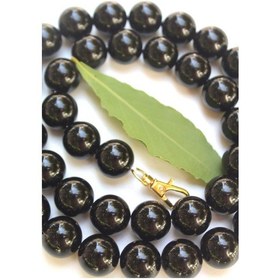 Resim 105Cm Siyah Incili Dekoratif Abiye Çanta Askısı Siyah 