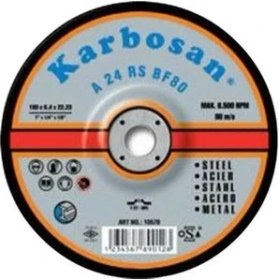 Resim Karbosan 115X6.4 Taşlama Taşı Yüksek Performanslı Uzun Ömürlü Genel Amaçlı Metal Taşlama İçin 