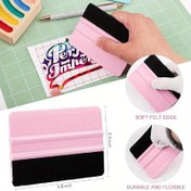 Resim 2'li Vinil El Sanatları Silecek Seti - Pürüzsüz Uygulama ve Kolay Kazıma için Mor ve Turkuaz Vinil Araçlar 