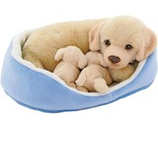 Resim Peluş Sepette Yavrulu Labrado 