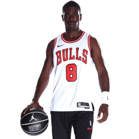 Resim Chicago Bulls NBA Erkek Beyaz Basketbol Forma DN2072-100 