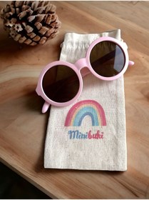 Resim minibuki Pembe Renkli Uv Korumalı Çocuk Güneş Gözlüğü 