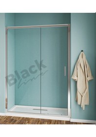 Resim Blackline İki Duvar Arası 5 Mm Temperli Cam Duşakabin H:190 Şeffaf 