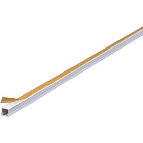 Resim 3'lü 2 Metre Kablo Kanalı Seti 12x12mm PVC Yapışkanlı Kolay Montajlı Kablo Düzenleyici 