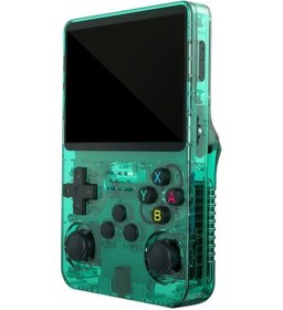 Resim Wangxi Retro Oyun Konsolu Yeşil 64gb Ark Os 3d Joystick 3.5 Hd Ekran Usb Şarj 128gb Tf 