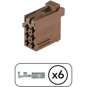 Resim TE Connectivity Bağlantı Soketi 6 Pin Kablosuz 