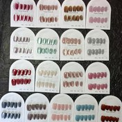 Resim 40 Adet 17 Renkli Rastgele 4 Renk Seti Kedi Gözü Minimalist Sahte Tırnaklar - Günlük Kullanım veya DIY Manikür için Uygun, Kısa Bale Stili Parlak Bitişli, Karışık Renk Sistemi, Saf Renk Deseni, Tırnak Aksesuarları 