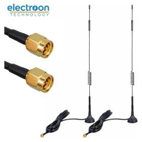 Resim Electroon 4g/lte 5dbi Superbox Uyumlu 3mt Kablolu Dış Ortam Modem Anteni - 2ADET 