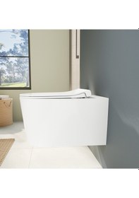 Resim Vitra Nest Nest Quantumflush 220-003r009 Slim Soft Klozet Kapağı, 