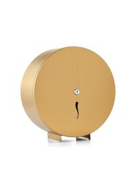 Resim ARGESAN-Paslanmaz Çelik WC Kağıtlığı JUMBO Q28 cm-ALTIN 