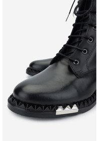 Resim Valmenti Kadın Hakiki Deri Siyah Deri Düz Bot 33 7540 Bn Bot Sk24-25 Sıyah Dr Siyah Deri 