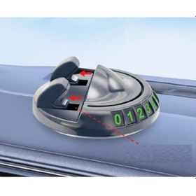 Resim Büro Ev Ofis Arabası İçin Araç İçi 360 Dönen Yapışkanlı Numaratörlü Oto Telefon Tutucu 