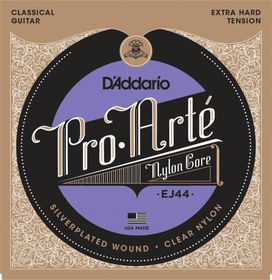 Resim D'Addario EJ44 Pro-Arte Klasik Gitar Tel Seti - Ekstra Sert (Extra Hard) Tansiyon (Profesyonel) | Gümüş Kaplama Bakır Sargı, Maksimum Direnç ve Güçlü Ses Çıkışı 