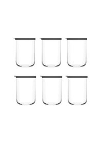 Resim Lav Duo Saklama Kabı 6 Lı - Cam Kavanoz Erzak Saklama Kabı Seti Takımı Gri 1000 Ml. Çok Renkli 