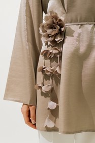 Resim Floral Cluster Belt Mink - MINK / STD 