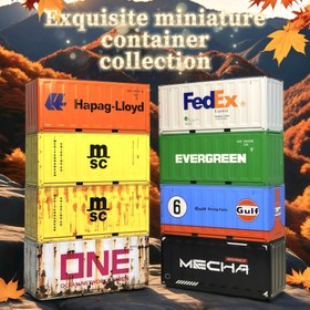 Resim Yaratıcı Mini Retro Metal Depolama Teneke Kutusu Retro Shabby Trendy Model Masaüstü Süsleri 15 Stil Teneke Depolama Kutusu - Festive Christmas Tasarım Dekorasyon Kutusu / Yığınlanabilir 