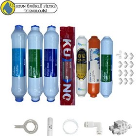 Resim Pemax Water Solutions Fluxtek Kapalı Kasa Su Arıtma cihaz Sertifikalı 7'li Pera Water Mineral Orijinal Lg Kuno Mebran 