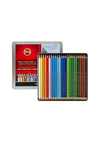 Resim Supertrend Polycolor Artist Kuru Boya Kalemi Seti 24 Renk Manzara Tonları Metal Kutu Görsel Rengi 