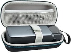 Resim Baomaeyea kişi için Anker Power Bank 737 (PowerCore 24K), EVA Sert Seyahat Çantası Kutusu Anker 737 Powerbank ve Aksesuarları ile Uyumlu (Siyah - mavi taraf) 
