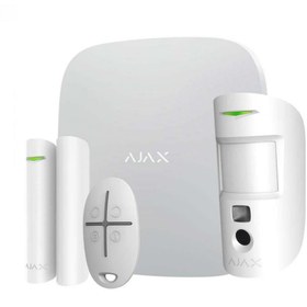 Resim AJAX Hub kit\u002FStarterKit Plus 25 Bölge GSM+GPRS Kablosuz Alarm Seti KeyPad YOK BEYAZ 