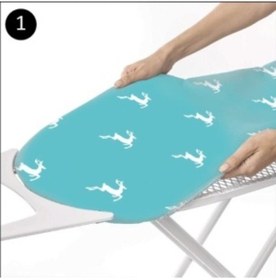 Resim Gercella Hediyeli Comfort Turkuaz Ütümasası Örtüsü 