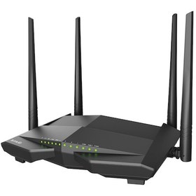 Resim Tenda V12 AC1200 Mbps Dual Band Kablosuz 4 x Gigabit Port VDSL/ADSL Modem Router 