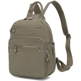 Resim Smart Bags Günlük Küçük Boy Su Geçirmez Krınkıl Kumaş Kadın Sırt Çantası Açık Kahve Açık Kahverengi 