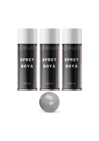 Resim 3 Adet Ral 8802 Gümüş Sprey Boya 400 Ml. 