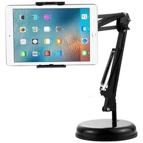 Resim Çalışma Masası Ofis Ev Masa Üstü Tablet Ve Telefon Tutucu 56cm Çift Hareketli Ayarlanır Uzun Kol 