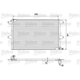 Resim VALEO 816908 Klima Radyatoru ( Volkswagen : Polo Clasic Caddy II --04 ) 6K0820413 6K0820413B (WH442964) 