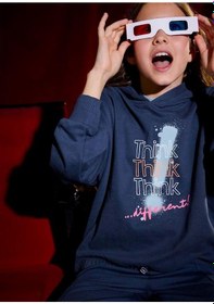 Resim Kız Sweatshirt 25kmyr7425 Antrasit 