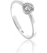 Resim Tektaşlı Yuvarlak Pırlanta Yüzük 