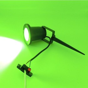 Resim Çime Saplamalı Ledli Bahçe Armatürü 220V Yeşil Işıklı Diğer 